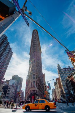 Flatiron Binası yaya geçidi.