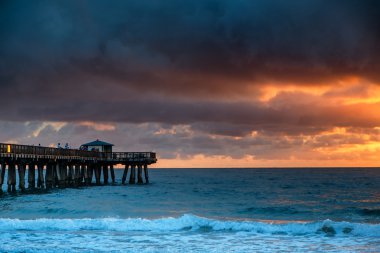 Sunrise Florida Atlantik Okyanusu üzerinden.