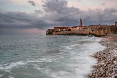 Budva old town in the morning.