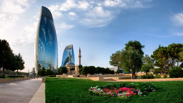 Bakü'nün Şehir Manzaralı — Stok fotoğraf