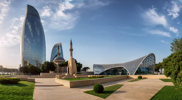 Вид на город Баку — стоковое фото