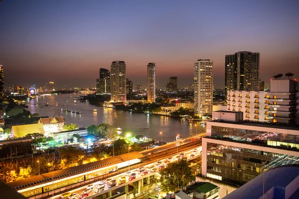 Вид на город в Бангкоке . — стоковое фото