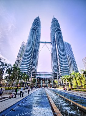View of The Petronas Twin Towers clipart