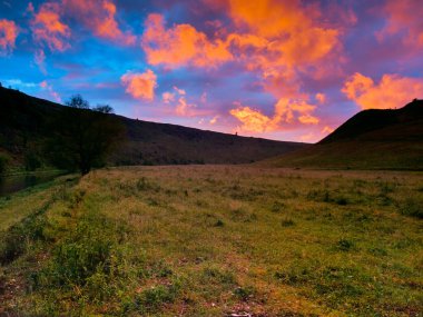 Awesome sunset sky