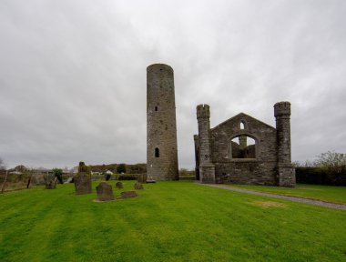 Church and tower ruins