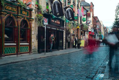 Temple Bar district in Dublin