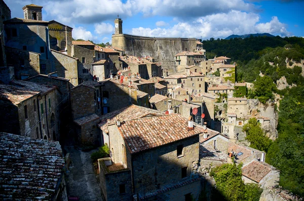 Sorano historical town. — 图库照片