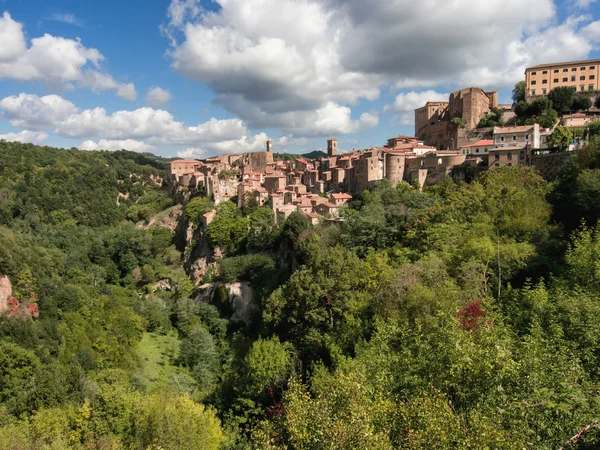 Medieval Sorano town — ストック写真