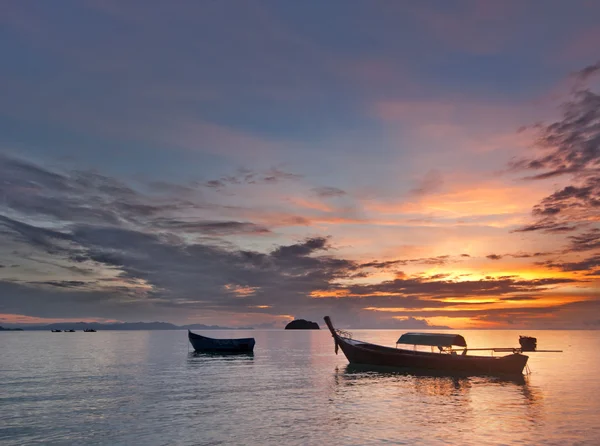 Two Thai longtail boats — Stok fotoğraf