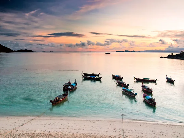 Wooden boats near the beach — Stok fotoğraf