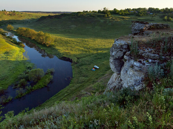 Beautiful landscape with river