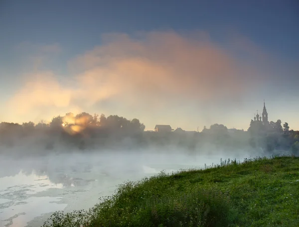 Rural early morning landscape — Stock fotografie