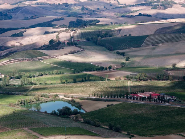 Heuvels van Toscane in Italië. — Stockfoto