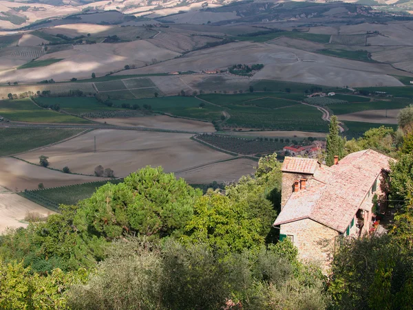 Smukke Toscana marker - Stock-foto