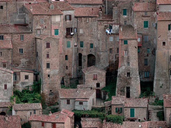 Medieval Sorano town — 图库照片