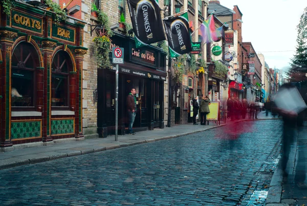 Temple Bar district in Dublin — Stok fotoğraf