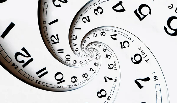 Twisted clock face — Stock Photo, Image