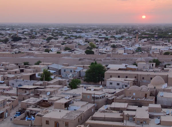 Aerial view to the Khiva town — Zdjęcie stockowe