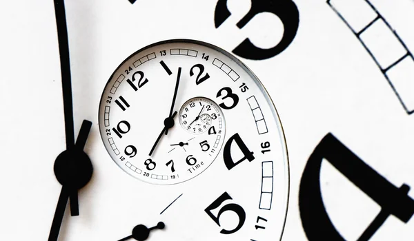 Twisted clock face — Stock Photo, Image