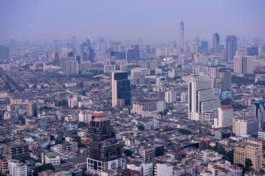Bangkok ufuk çizgisinin Panorama manzarası