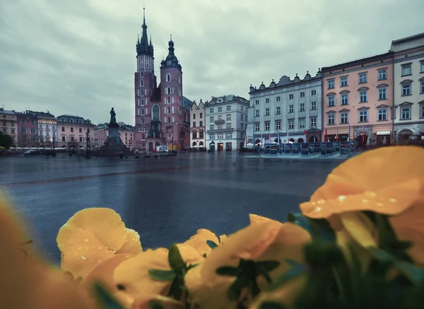 Tržního náměstí v Krakově — Stock fotografie