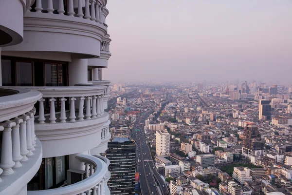 Panorama view to Bangkok skyline — Stockfoto