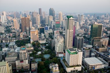Bangkok ufuk çizgisinin Panorama manzarası