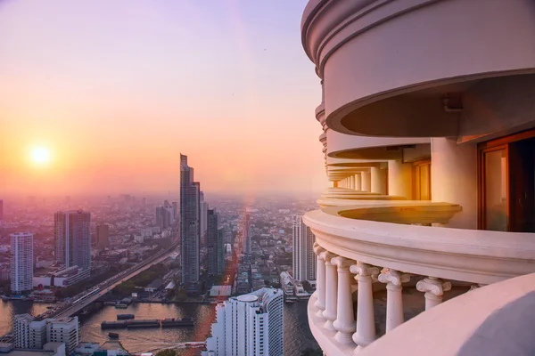 Bangkok ufuk çizgisinin Panorama manzarası — Stok fotoğraf