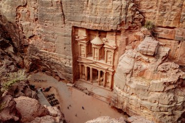 View from above of Al Khazneh