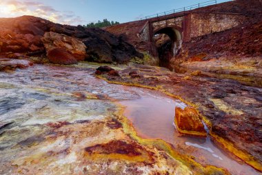 View of Rio Tinto - river. Spain