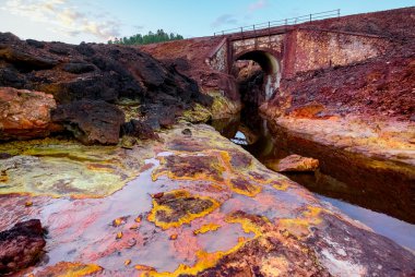 View of Rio Tinto - river. Spain.