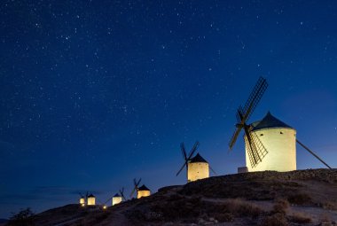 Landscape with windmills, Spain