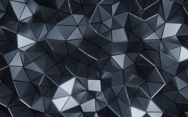 Metalik koyu gri desenli, sarı ışıklı duvar kâğıdı, 3 boyutlu.