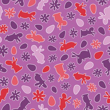 Funny bunny Paskalya desen.