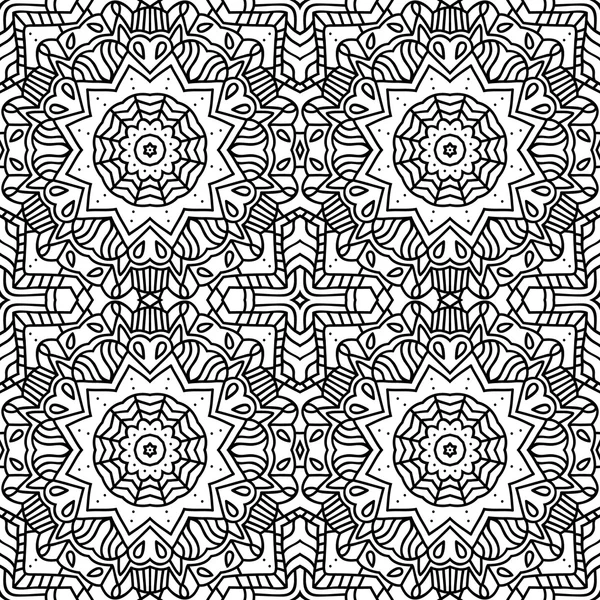 Mandala outline pattern. — Stock Vector