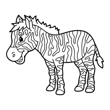 Şirin eğitici çocuk sayfa boyama