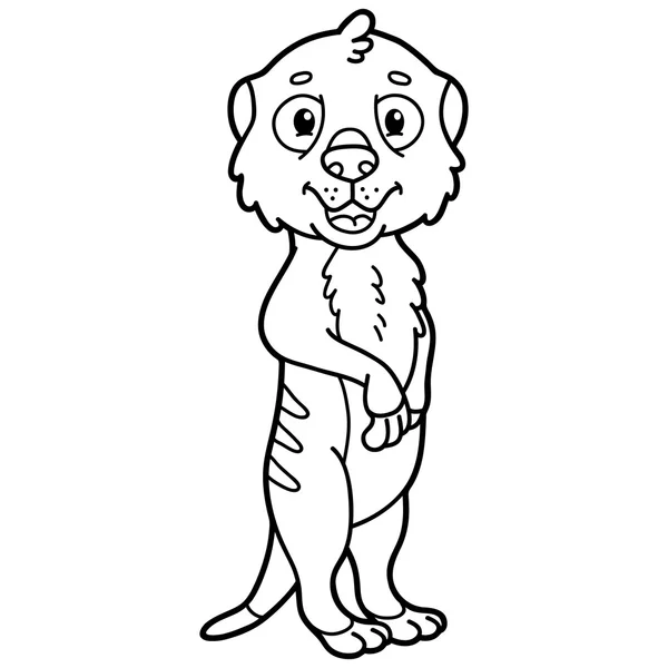 Cute educational kids coloring page. — Stock Vector