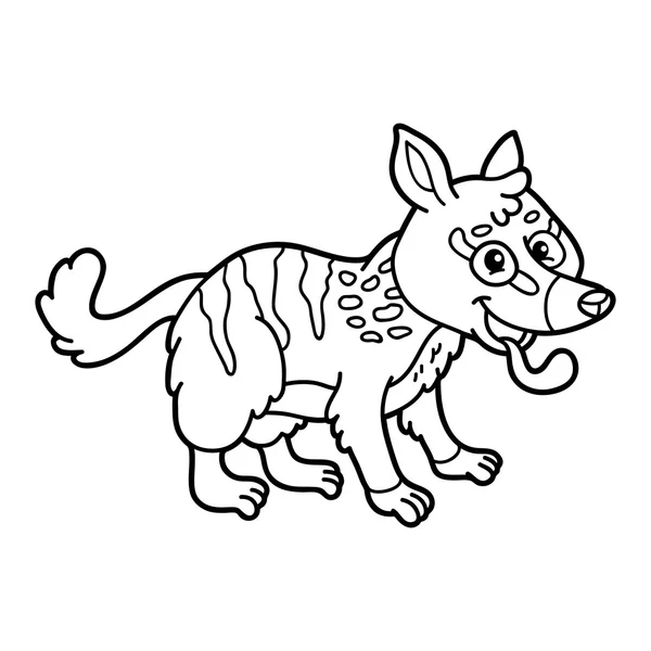 Coloriage mignon pour enfants éducatifs . — Image vectorielle