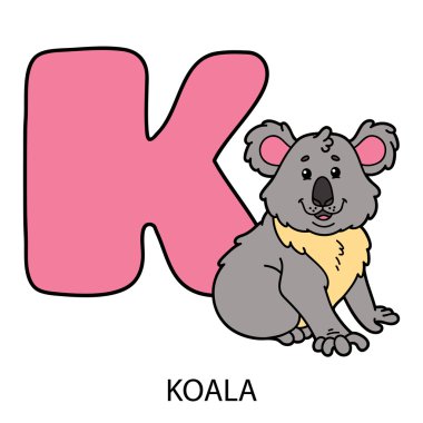 animal alphabet card.