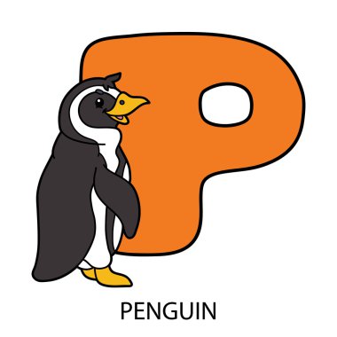 animal alphabet card.