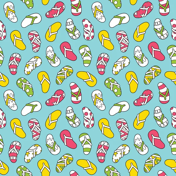 Flip flops seamless pattern. — Stock Vector