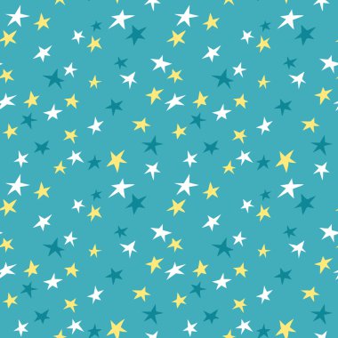 Doodle alan yıldız desen.