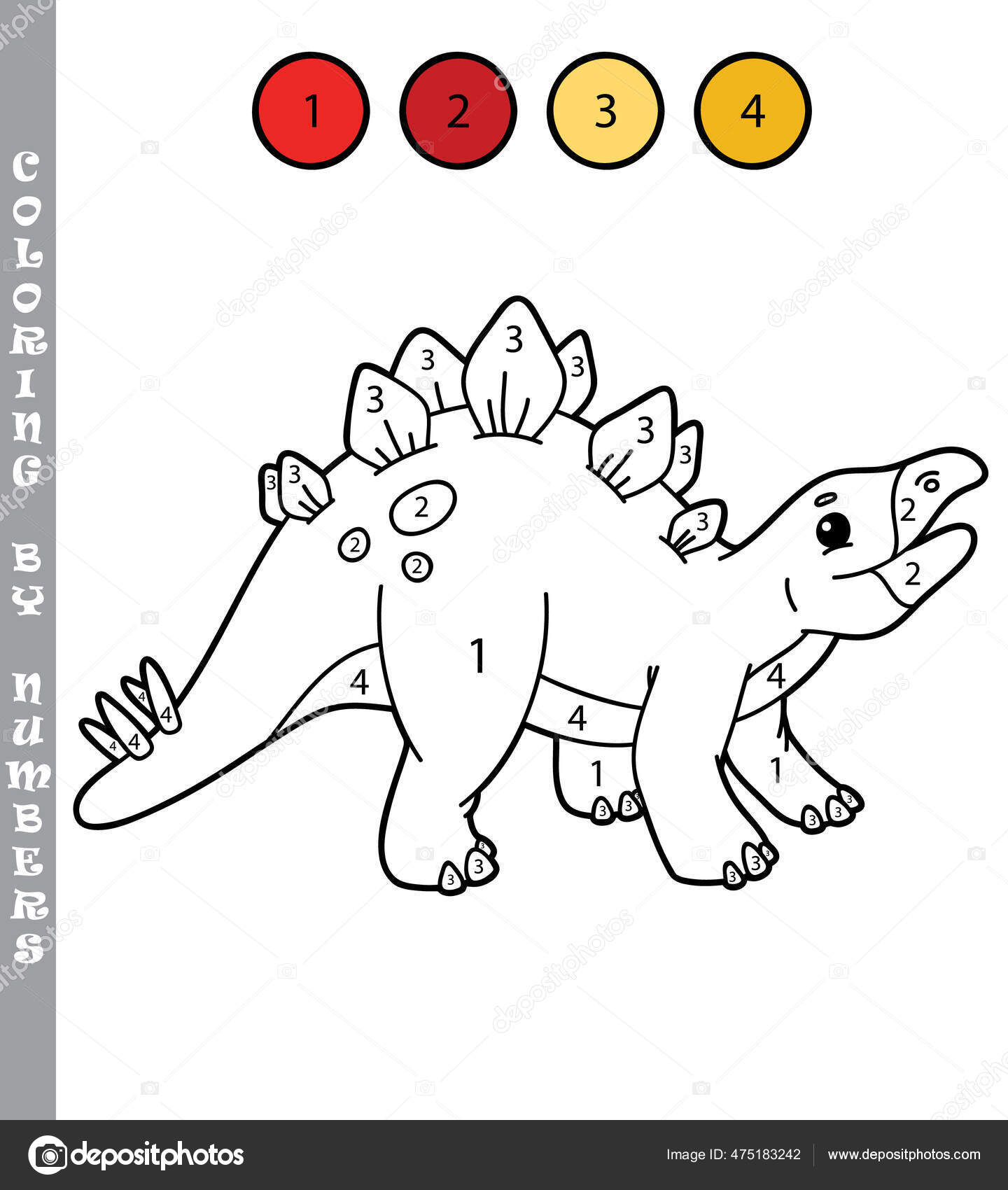 Desenho de e é para colorir jogos educativos