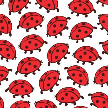 Basit şirin ladybugs