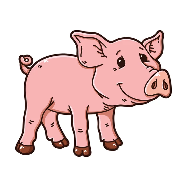 Aranyos piggy — Stock Vector