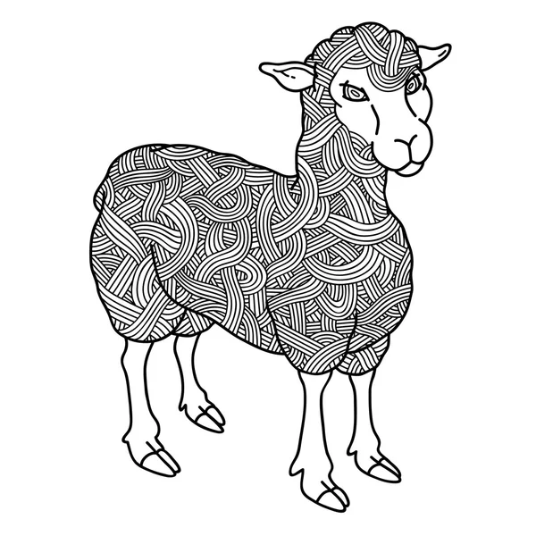 Bonita oveja. — Vector de stock