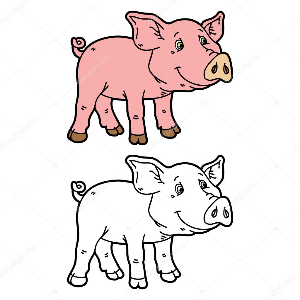 Lustiges Schweinchen Vektorgrafik Lizenzfreie Grafiken C Boyusya 64309367 Depositphotos