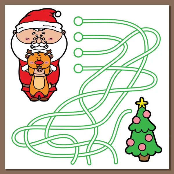 Santa játék. — Stock Vector