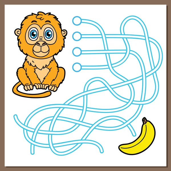 Monkey game — Stock Vector