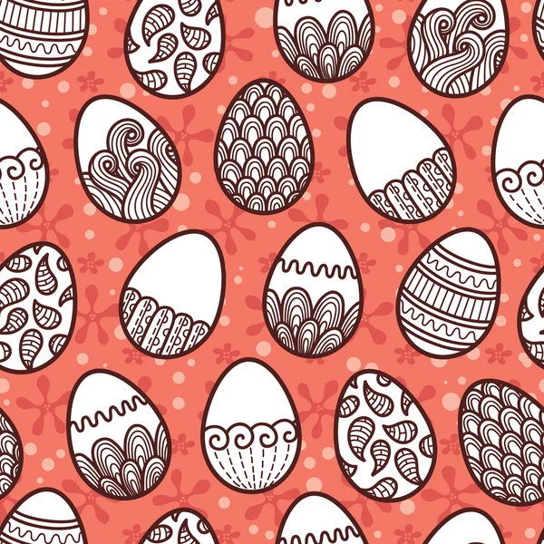 Doodle modello di Pasqua . — Vettoriale Stock